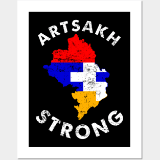 Artsakh Strong - Artsakh is Armenia - Armenian Flag Gift Posters and Art